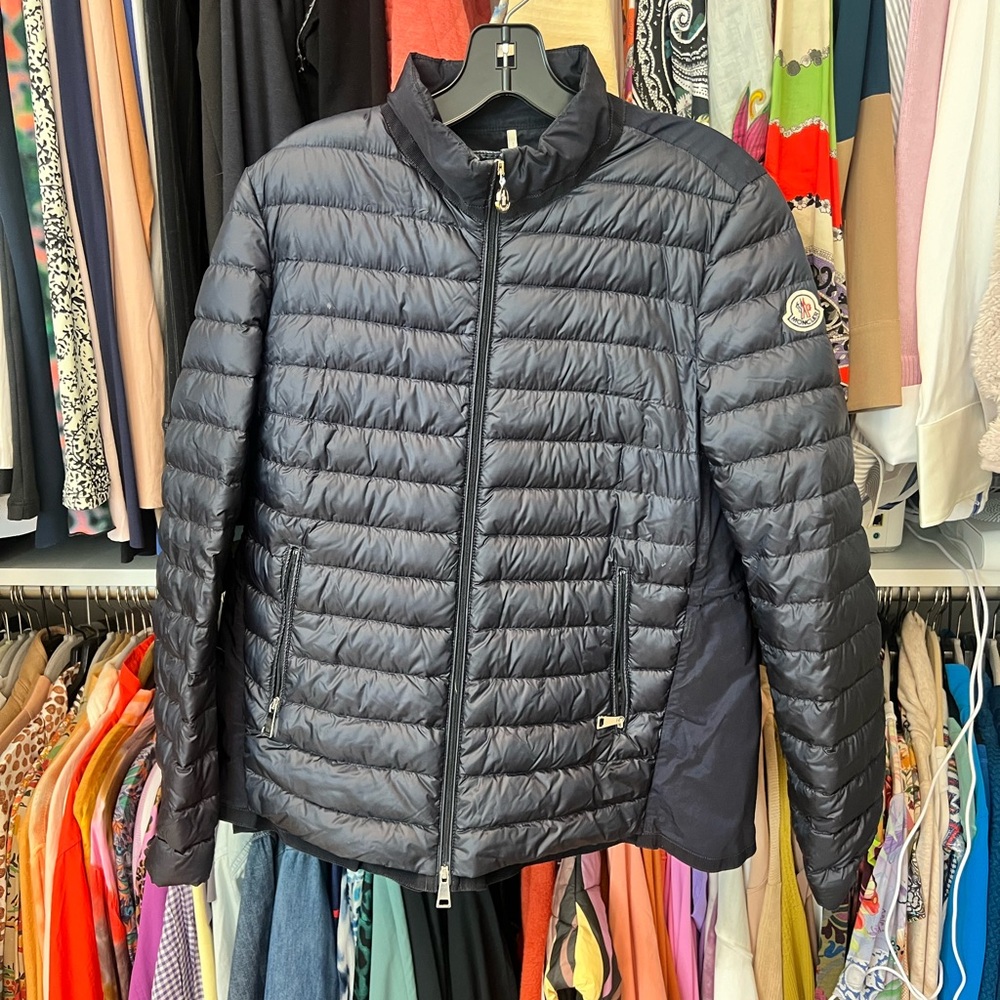 Moncler Navy Puffer Jacket